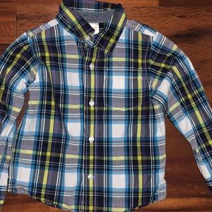Gymboree sz 4 plaid button down LS Shirt.